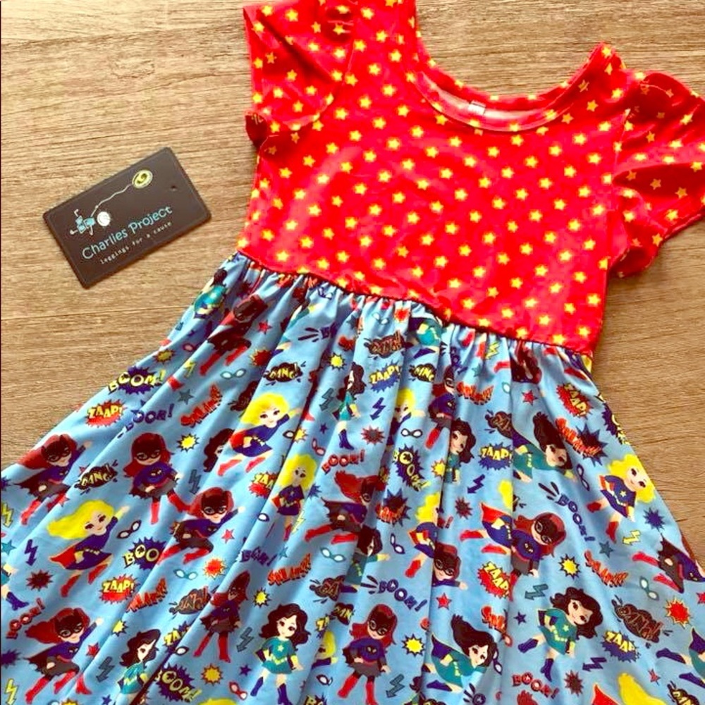 Super Heroine Twirly Dress